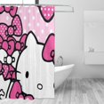 thumbnail image 2 of Hello Kitty Shower Curtain, Waterproof Bathroom Shower Curtains, Washable Cloth Shower Curtain With 12 Hooks, 72 "W X 72" L, 2 of 9