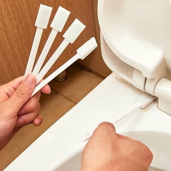 ACDANC 10Pcs Small Disposable Crevice Cleaning Brushes for Toilet Corner,Skinny Gap Cleaner Scrub for Window Groove,Door Track,Keyboard,Detail Cleansing Brushes for Kitchen Stove,Blind,Air Vent,Fan