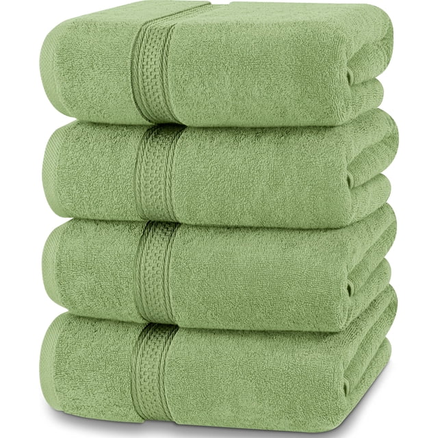 Utopia Towels Juego De 4 Toallas De Baño Premium De 27 Por 54 Pulgadas, 100% Algodón Hilado En Anillos, 600 G/M², Toallas Ligeras Y Altamente Absorbentes De Secado Rápido, Perfectas Para Uso Diario, C