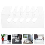 ETHZZLE Support d'affichage de téléphone acrylique transparent pour le bureau Multi Fonctions Téléphone mobile et porte tablette