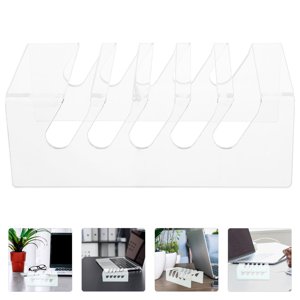 ETHZZLE Transparent Acrylic Phone Display Stand for Desk Multi Function Mobile Phone and Tablet Holder