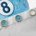 thumbnail image 4 of Manfei Cartoon Blue Billiards Black Out Curtains for Kids, Kawaii Flower Curtains Pack of 2 (42x63 Each), Modern Sports Player Bedroom Curtains, Window Curtains Bedroom Decor, 4 of 6