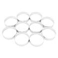 thumbnail image 2 of 40 Pcs Circular Stainless Steel Tart Ring Tower Pie Cake Mould Baking Tools Perforated Cake Mousse Ring,8cm, 2 of 5