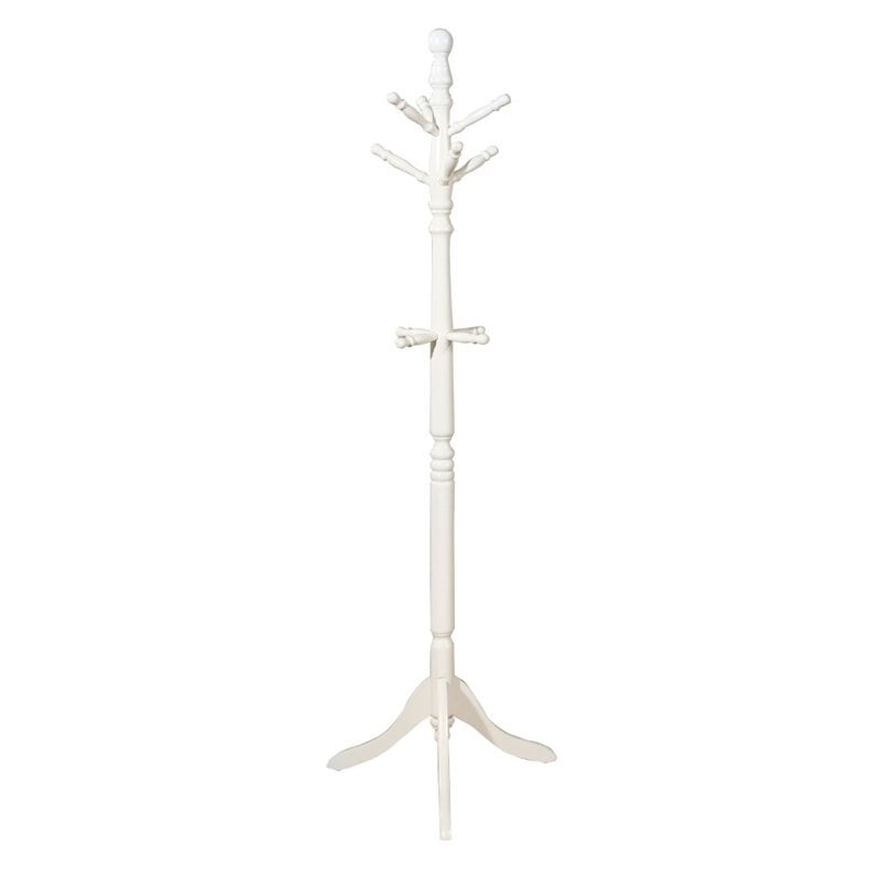 Furniture of America Geller Cottage Wood Kids Coat Rack in White