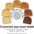 thumbnail image 6 of 2-slice extra-wide slot toaster with bagel and defrost settings, toast tone selector, enhanced toasting, auto shutoff,, 6 of 9