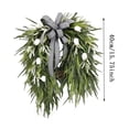 thumbnail image 2 of Spring Wreaths for Front Door with Greenery Summer Wreaths for Front Door Outside Spring & Summer Door Wreath with Ribbon Bow Decorative Outdoor Wreath for Front Door, 2 of 4