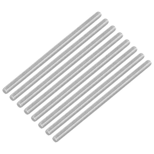 Unique Bargains Lot de 8 M4 x 80mm Pas 0.7mm Acier Inoxydable 304 Tige Entièrement Filetée