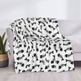 thumbnail image 3 of Yiaed Fish Bone Print Blanket Throw Blanket Soft Cozy Flannel Blanket for Home Bed Sofa Couch Chair-50"x40", 3 of 6
