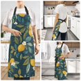 thumbnail image 2 of Yayeee Chief Kitchen Apron with Pockets for Cooking Water Resistant Unisex Adjustable Neck Strap, Blue Lemons, 2 of 7
