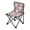Cartoon-style Santa Claus, variant on 600D Oxford Camping Chair Portable Foldable Chair Supports 220 lbs for Picnic, Fishing, Backpacking Candy Cane-shaped Hearts Pattern