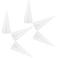 thumbnail image 5 of Supvox DIY Cone Foam White for Teachers Christmas Decoration 6Pcs 9.3x3.5x3.5in, 5 of 8