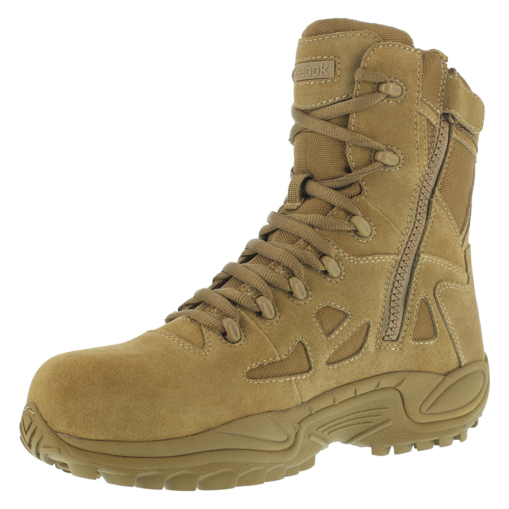 Reebok Work  Mens Rapid Response Rb 8 Inch Side Zip Composite Toe   Work Safety Shoes Casual - image 3 of 7