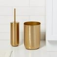 thumbnail image 3 of Brushed Brass Toilet Bowl Brush Gold, 3 of 5