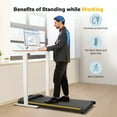 thumbnail image 6 of Walking Pad 2 in 1 Under Desks Treadmill with Remote Control Mini Portable Treadmill for Home Office, 6 of 12