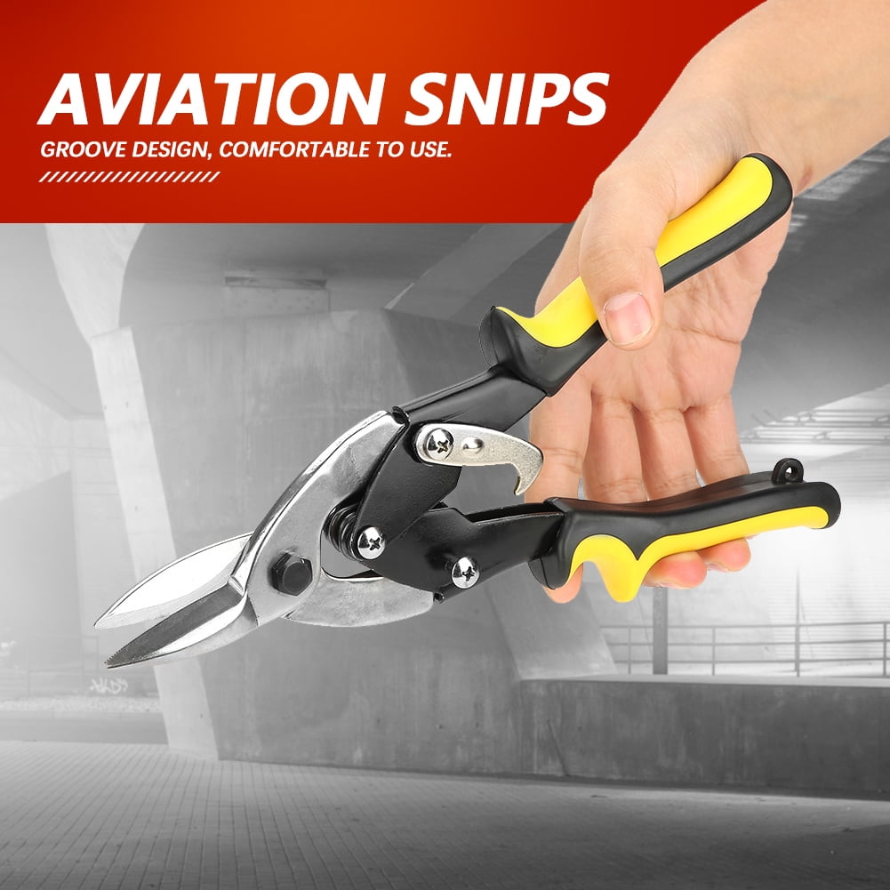 Straight cut aviation scissors for Cut Durable Higher Hardness Sheet Metal Tin Snip S Safe Storage Right Cutting Tin Snip 