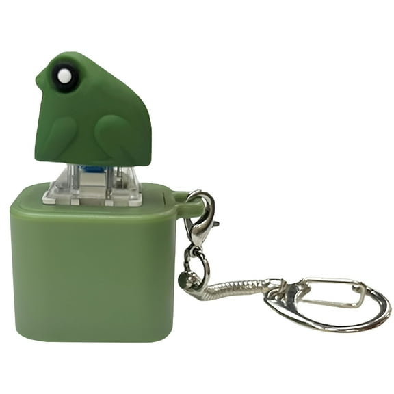 Croaking Fidget Toy, Adults Keyboard Clicker Toys Fun Rechargeable Keychain With Colorful Lights Stress Reliever For Anxiety & Sensory Fun