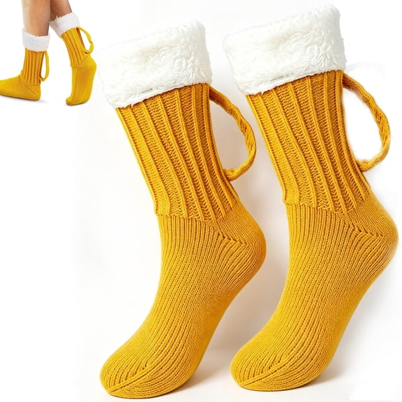 Beer Mug Socks, Beer Mug Socks With Handles Men, Novelty Beer Lovers Gift Ideas, Soft & Durable Quality, Christmas Birthday Gifts for Adults