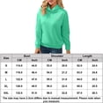 thumbnail image 2 of Sudadera Sudaderas con capucha sin espalda para mujer Casual Cómodo Moda Color sólido Primavera Otoño Jersey Tops Cgtredaw Verde T XXL para Mujer, 2 of 9