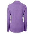 thumbnail image 3 of Women's Cutter & Buck  Heather Purple James Madison Dukes Adapt Eco Knit Heather Recycled Full-Zip Jacket, 3 of 3