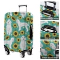 thumbnail image 5 of White Poodle Dog and Sunflowers Luggage Cover Fashion Suitcase Cover Baggage Covers Fit 25-28 Inch Luggage (Go Travel), 5 of 5
