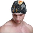 thumbnail image 2 of FYBTO Swimming Cap Universe Solar System Galaxy Planets Earth Unisex Adult FYBTO Polyester, 2 of 4