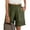 Army Green, variant on STARVNC Women Hollow Out Ruffle High Waisted Smocked Pocket Shorts