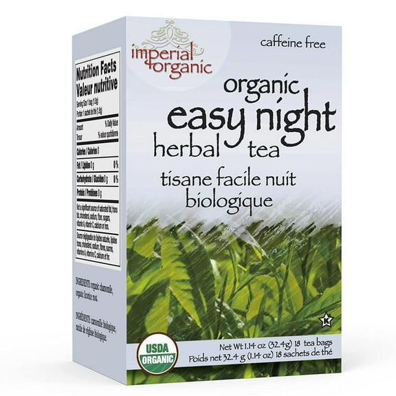 Uncle Lee’s Organic Chamomile Tea, Easy Night Herbal Tea 18 Tea Bags