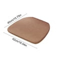 thumbnail image 3 of Leodye 1PCS Summer Flax Linen Horseshoe Chair Cushion, Strap Anti-slip Fixed Design, Soft Seat Pad for Household Dining Chair Daily Use -16.53x15.74in, 3 of 6