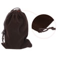 thumbnail image 4 of Unique Bargains 18x12cm Microfiber Pouch, 5Pcs Soft Storage Drawstring Gift Bag, Brown, 4 of 5