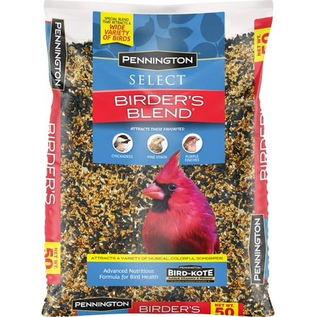 Pennington Select Birder's Blend, Wild Bird Seed and Feed, 50 lb. Bag
