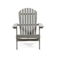 thumbnail image 3 of Afuera Living 34"W Outdoor Eucalyptus Wood Adirondack Chair in Gray, 3 of 7