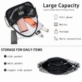 thumbnail image 4 of Lee Vintage Hobo Handbag for Women Cute Small Ladies Shoulder Bag with Decorative Metal Chain, Black, 4 of 7