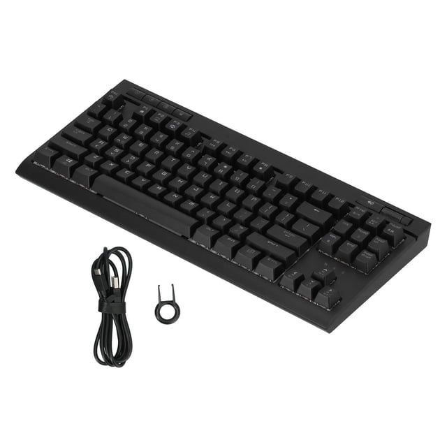 Teclado Para Juegos De PC, Teclado Mecánico 87 Teclas Proceso De Moldeo Por Inyección Doble Tecnología N-Key Rollover Para PC Gamer Computer Desktop
