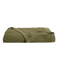 thumbnail image 4 of Great Bay Home 100% Cotton Soft All-Season Waffle Weave Knit Blanket  (Twin, Olive Green), 4 of 5