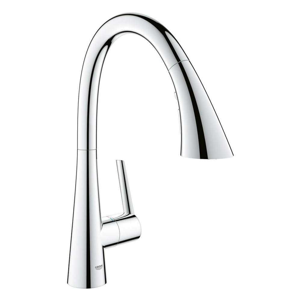 Grohe 32 298 3 Zedra 1.75 GPM Single Hole Pull Down Kitchen Faucet