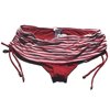 Jessica Simpson Striped Bandeau Bikini Bottom Red Large