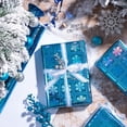 thumbnail image 2 of Rollo de papel de regalo LeZakaa Blue Snowflake 43x1000 cm, 2 of 7
