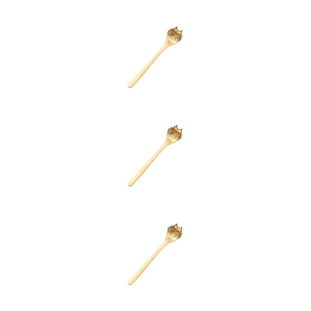 Bewildely Cuchara de té Premium para té y helado adecuada para bares y cafeterías, cuchara de acero inoxidable, cuchara de azúcar para té, Type1 NO1