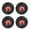 Red, variant on Suodoka 1/10 Scale RC Crawler Rubber Tires with Metal Wheel Hub, 2.2 Inch, 4.7 in / 12 cm Diameter, Gravel Dragon Claw Hook Tread, 4 Pieces Set for Redcat HPI Axial Traxxas HSP Tamiya - Red