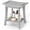 Gray, variant on Bekvem Waterproof Poly Lumber Shower Stool with Storage Shelf, Brown, Small, 350 lb Limit