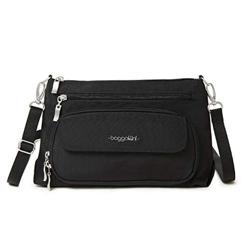 Sac Bandoulière Original RFID pour Femmes, Noir, Taille Unique US