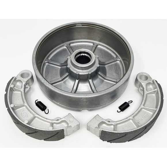 Armor Tech Quality Rear Brake Drum + Water Grooved Brake Shoes & Springs for The Honda TRX 400 & 450 Foreman ATVs