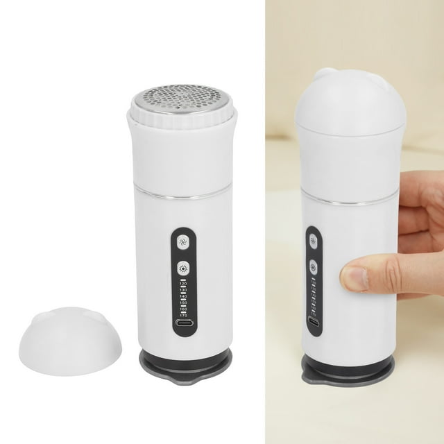Fer à Vapeur et à Enlever les Peluches, Rechargeable 2 en 1 Mini Fer à Vapeur à Main, Longue Durée de Vie de la Batterie, Multifonction Repassage et Anti-Rides pour Maison et Voyage