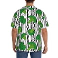 thumbnail image 3 of Sikiie Broccoli 2 Men's Wrinkle Free Untucked Cuban Shirt Business Casual Button Down Shirts Short Sleeve ShirtXX-Large, 3 of 5