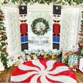 thumbnail image 3 of Nutcracker Décorations de Noël - Décor de Noël Extérieur - Modèle de Soldat Taille Réelle Bannières Nutcracker pour Porte d'Entrée Porche Jardin Intérieur, 3 of 5