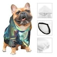 thumbnail image 3 of KLL Cosmic Cat In Window for Basic Dog Hoodie - Pet Hoodie Sweater with Leash Hole - Cute Dog Sweatshirt - Pet Clothes Hooded Sweatshirt for Dog & Cat -Medium, 3 of 8
