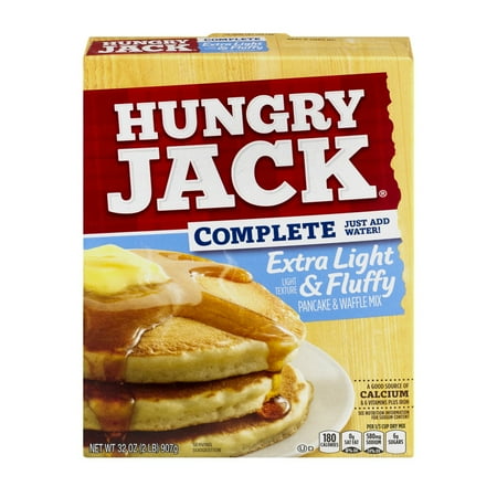 Hungry Jack Complete Extra Light & Fluffy Pancake & Waffle Mix, 32.0 OZ