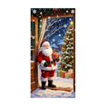 thumbnail image 2 of Cheap Christmas Decorations Clearance for Home – Christmas Class Door Cover 70.87x35.43 inch, Santa Claus Holding Gifts Christmas Tree Scene Door Covers Decorative, Winter Front Door Decor (A), 2 of 7