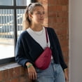 thumbnail image 3 of AmeriBag 10" Nylon Crosbody Sling Baglett (Ruby), 3 of 9