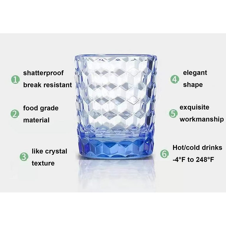 [Look like Glass] 8 Oz 6-Piece Premium Unbreakable Drinking Glasses Tritan  Plastic Tumblers Dishwash…See more [Look like Glass] 8 Oz 6-Piece Premium